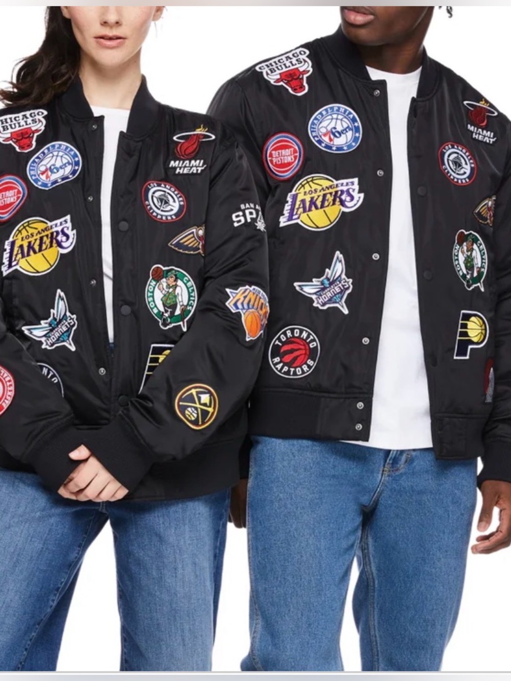 NBA | Patchwork Teams Bomber Jacket